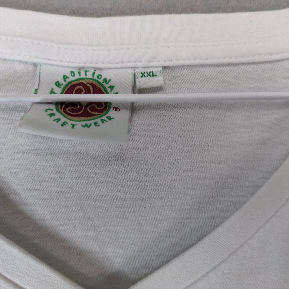 Traditional Craftwear Belfast Ireland V-Neck T-Shirt Women's XXL White Short Slv - Picture 5 of 10
